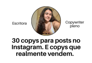 Eu vou fazer 30 copys para você vender muito em janeiro.