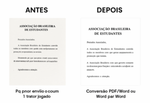 Eu vou converter e organizar seus arquivos PDF e Word