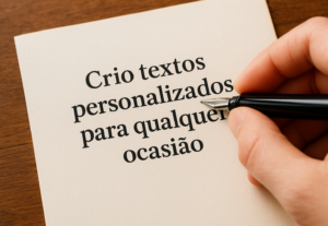 Eu vou Criar textos criativos para qualquer ocasião