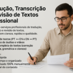 Eu vou fazer  Tradução, Transcrição e Revisão de Textos Prof...