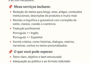 Eu vou fazer Traduzir textos, e arrumar a ortografia