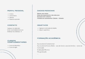 Eu vou fazer um currículo chamativo s/ exageros