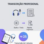 Eu vou fazer Transcrição Profissional e Rápida de Áudio