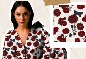 Eu vou criar estampas para roupas e produtos em geral.