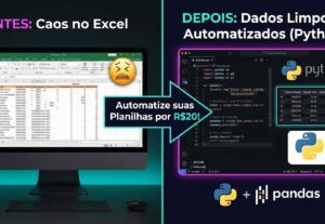 Eu vou automatizar planilhas e tratar dados.