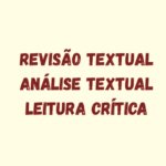 Eu vou analisar e revisar textos
