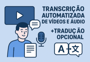 Eu vou transcrever vídeos longos com qualidade imbatível
