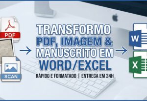 Eu vou converter PDFs, Imagens e Manuscritos em Word