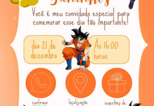Eu vou fazer seu convite de aniversário personalizado