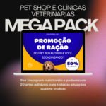 Eu vou fazer Mega Pack artes editáveis para pet shop