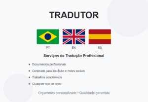 Eu vou traduzir qualquer documento ou vídeo, em até 3 idioma...