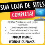 Eu vou entregar sua Loja Digital com 20 Produtos