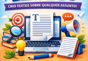 Eu vou criar um texto sobre qualquer assunto