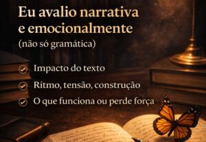 Eu vou Avaliar seu texto de forma narrativa e emocional