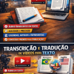 Eu vou Transcrever em texto qualquer vídeo que você me envia...