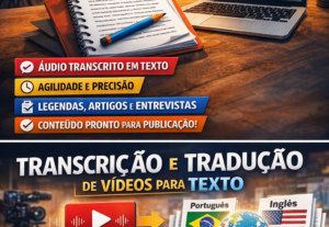Eu vou Transcrever em texto qualquer vídeo que você me envia...