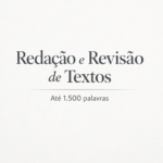 Eu vou redigir ou revisar textos profissionais de até 1.500