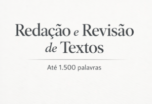 Eu vou redigir ou revisar textos profissionais de até 1.500