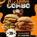 Eu vou criar 3 artes chamativas para a sua Hamburgueria