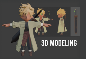 Eu vou fazer um modelo 3D Low Poly Estilizado para você