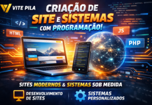 Eu vou Criar sites, programas para qualquer necessidade.
