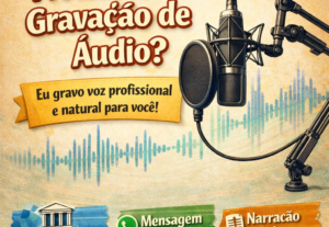Eu vou Gravar áudio para fins profissionais e amadores