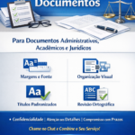 Eu vou fazer revisão, organização e preparação de textos