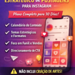 Eu vou fazer seu planejamento de postagens no instagram