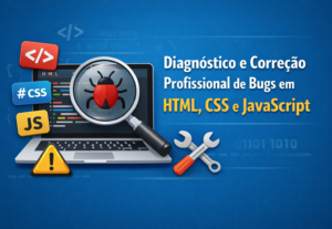 Eu vou corrigir bugs em HTML, CSS e JS