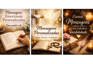 Eu vou Escrever mensagens personalizadas com carinho.