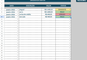 Eu vou fazer Planilha Blindada e Inteligente para seus dados
