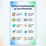 Eu vou criar 10 Pins Profissionais p/ seu Pinterest.