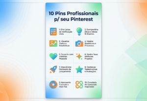 Eu vou criar 10 Pins Profissionais p/ seu Pinterest.