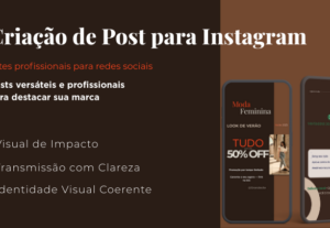 Eu vou Criar Seus Posts para Redes Sociais em 24Hrs