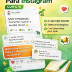 Eu vou criar legendas prontas para Instagram com CTA