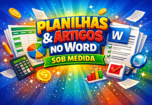 Eu vou fazer artigos e planilhas para você