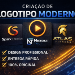 Eu vou Criar Logotipo Moderno, Profissional e Exclusivo