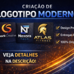 Eu vou Criar Logotipo Moderno, Profissional e Exclusivo