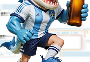 Eu vou criar o seu mascote para seu time de futebol amador