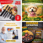 Eu vou fazer 2 criativos em imagem para seu oferta...