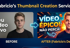 Eu vou criar uma thumbnail - capa para YouTube