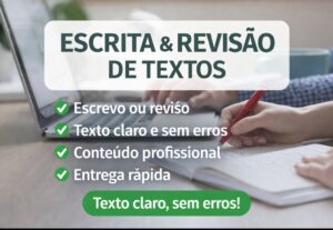 Eu vou escrever e revisar seu texto com clareza