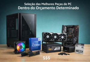 Eu vou selecionar as melhores peças de pc no seu orçamento