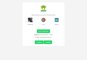 Eu vou criar uma página html simples e rápida.