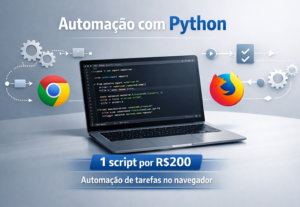 Eu vou fazer Automação de tarefas no navegador Python