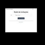 Eu vou fazer Bot para achar licitações do site de compra do ...