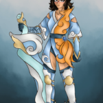 Eu vou fazer um desenho para personagem de rpg ou oc.