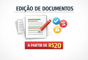 Eu vou editar qualquer documento com qualidade garantida
