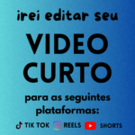 Eu vou editar seu video curto para tik tok, shorts e reels
