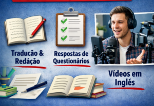 Eu vou Realizar traduções e redações em inglês.
